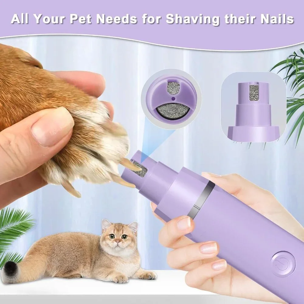 Pet Grooming Clippers Kit Electric Rechargeable Cordless Quiet Trimmer 4-in-1